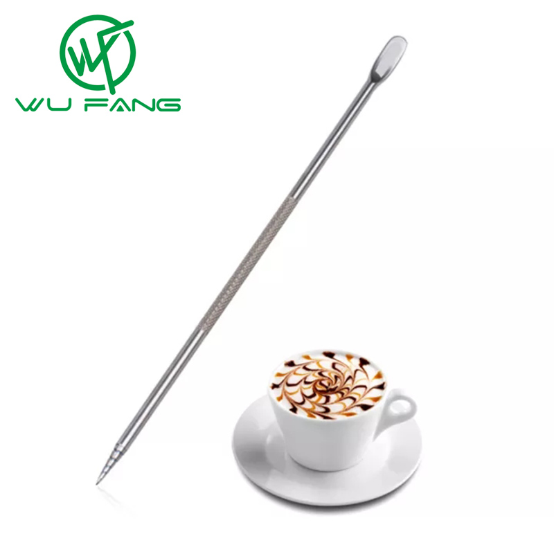 Dụng cụ kéo trang trí cà phê WU FANG thép không gỉ 13.5cm tiện ích nhà bếp