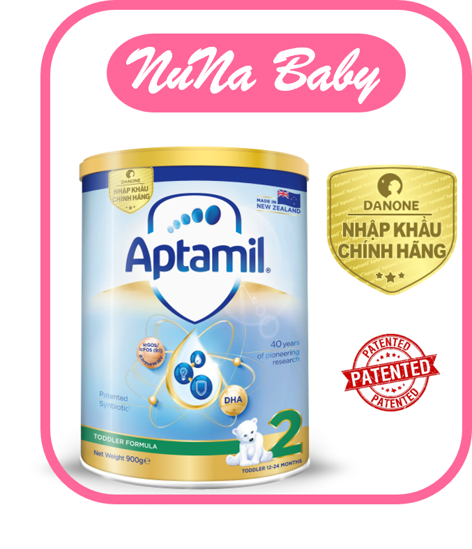 Sữa Aptamil NewZealand số 2 , 900g  12-24 tháng chính hãng, date 2024