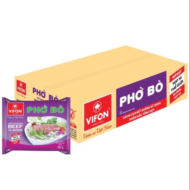 Phở bò vifon thùng 30 gói x 65g