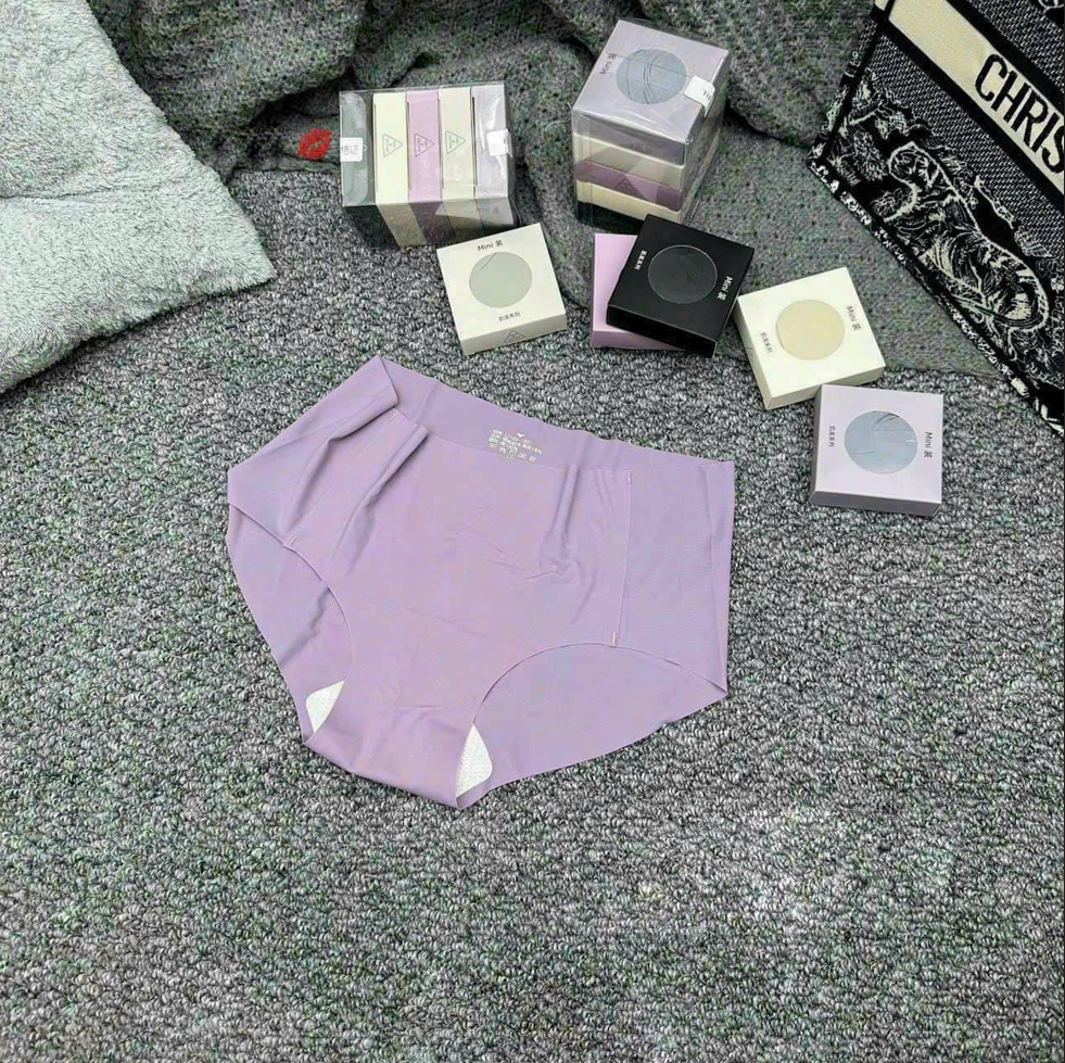 Set 5 quần chip quần lót nữ su thạch không đường may không lộ viền kèm hộp mini