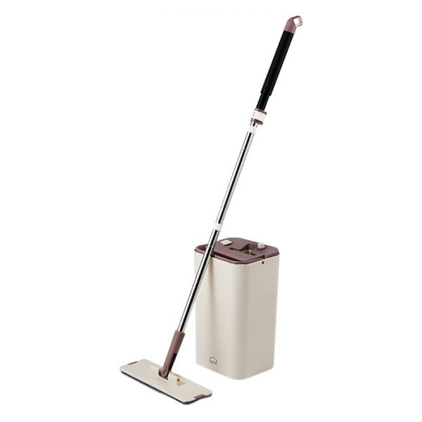 Bộ Cây Lau Nhà Lock&Lock Squeeze Flat Mop ETM471/ Cây lau nhà nhẹ và chắc chắn có tay cầm với lớp phủ ngoài mềm tạo cảm giác thoải mái khi cầm.