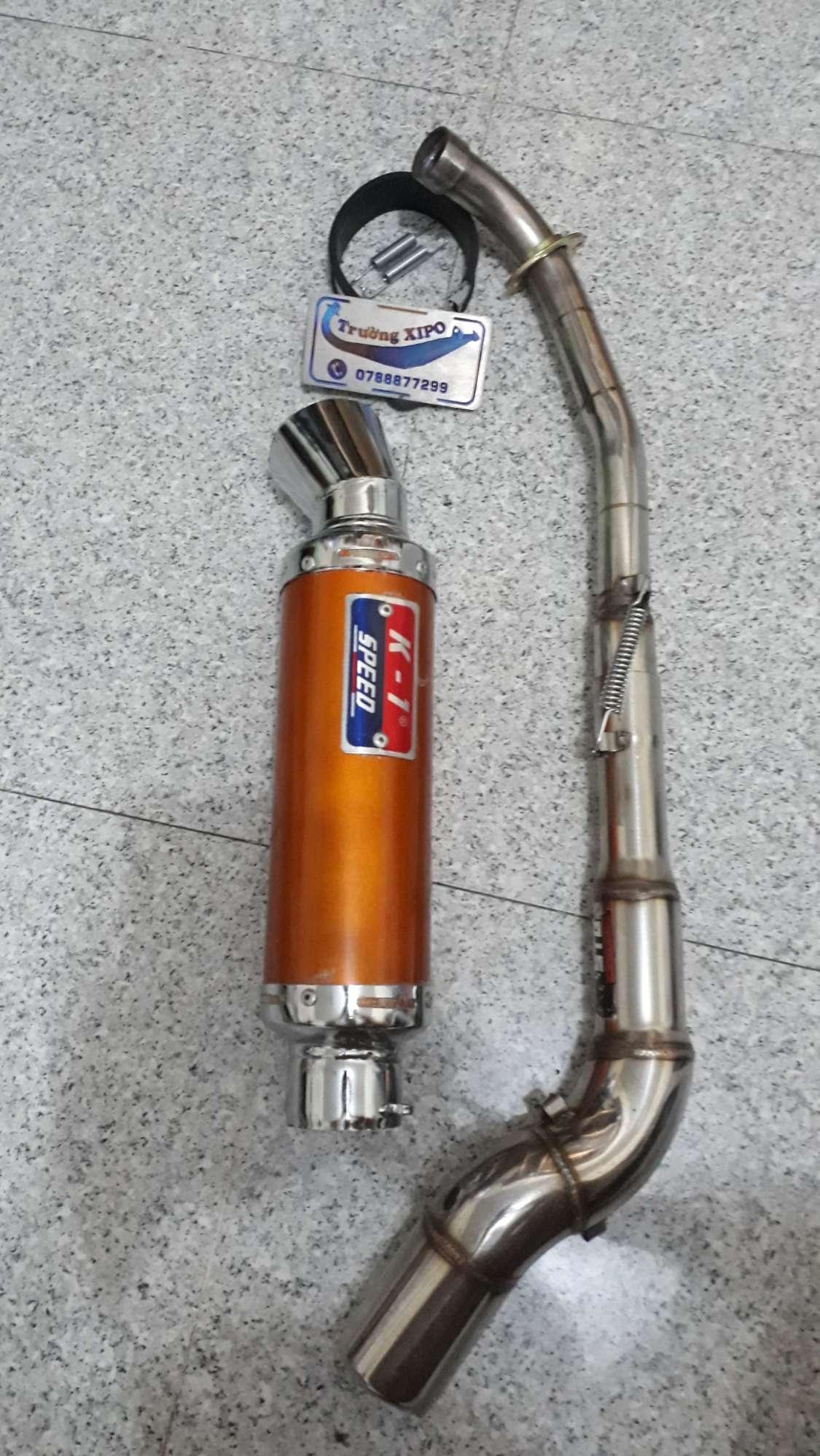 Pô k1 việt nam full cổ cong 2 khúc inox