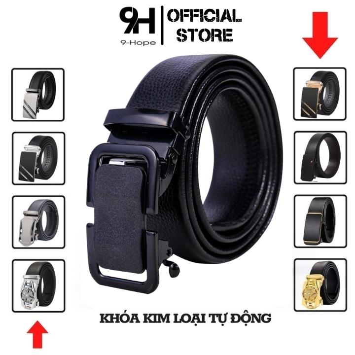 Thắt lưng nam Classic da cao cấp khoá cài kim loại tự động - Dây lưng nịt bụng sang trọng TL63