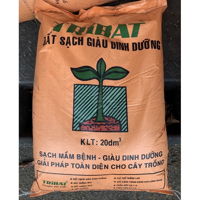 Đất sạch trồng rau giàu dinh dưỡng Tribat 20dm3