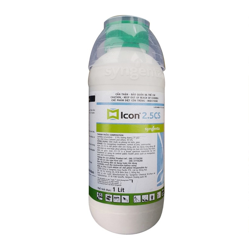[Hoàn Tiền 10%] Thuốc diệt muỗi y tế Icon 2.5cs chai 1 Lít SYNGENTA - THỤY SỸ trừ muỗi diệt côn trùng cực mạnh diệt muỗi ruồi gián kiến trong nhà thuốc diệt muỗi sinh học