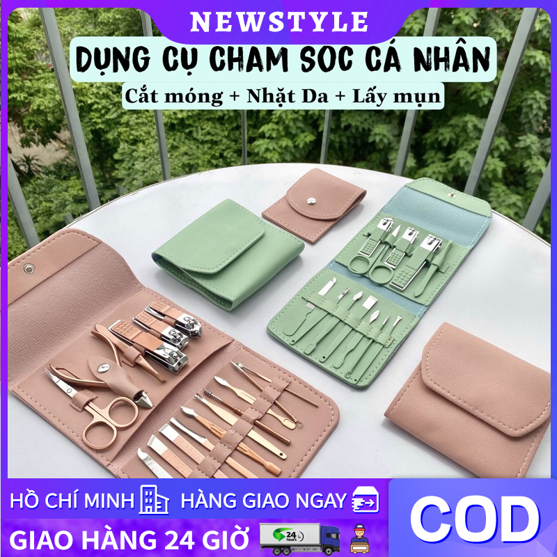 Bộ Kềm Cắt Móng Tay Chân 16 Món Chuyên Dụng Nail Cao Cấp - Màu Dễ Thương Và Chất Lượng Cho Cả Gia Đình