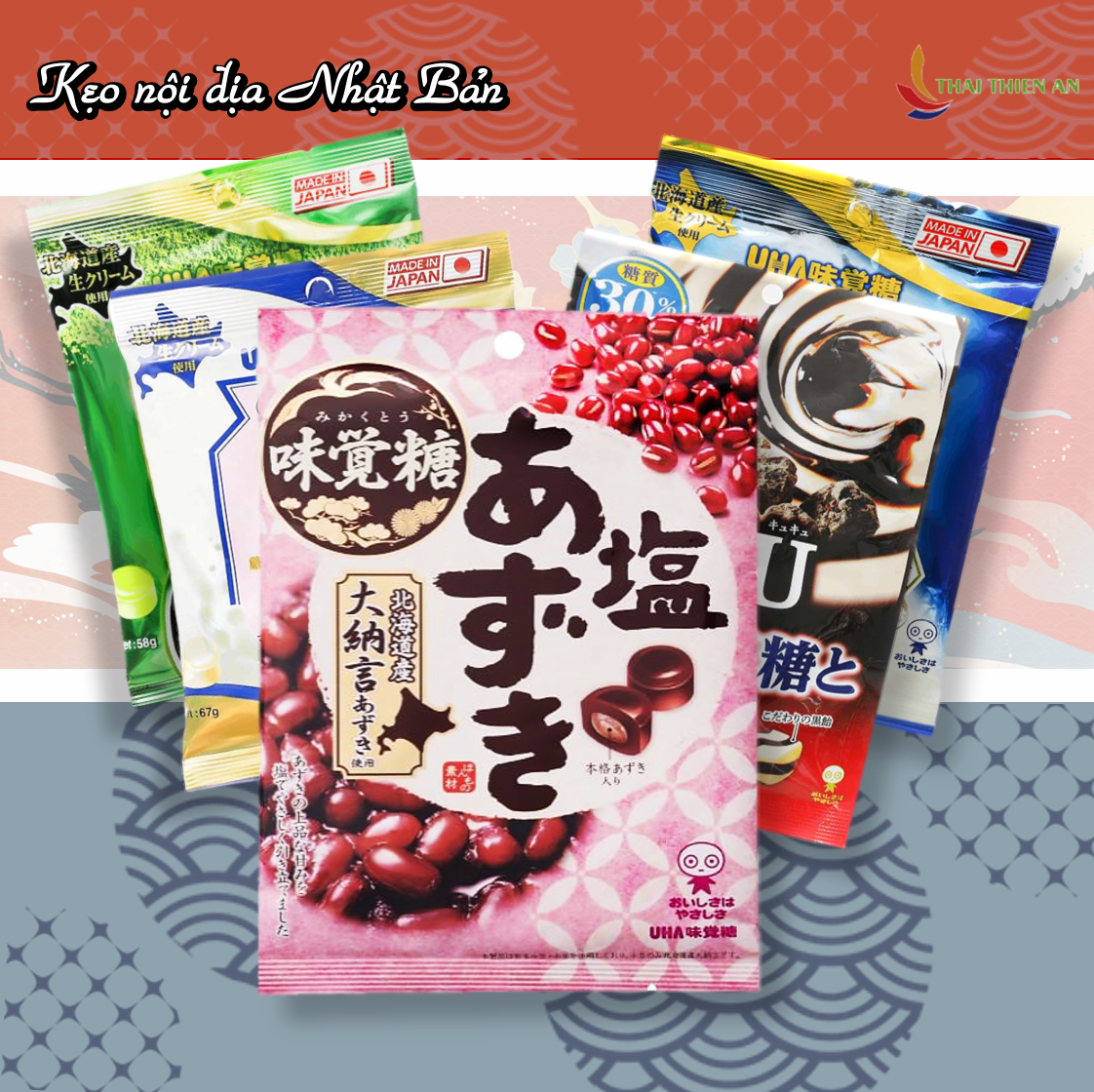 Kẹo nội địa nhật bản uha tokuno - túi 67gr kẹo sữa mềm - candy