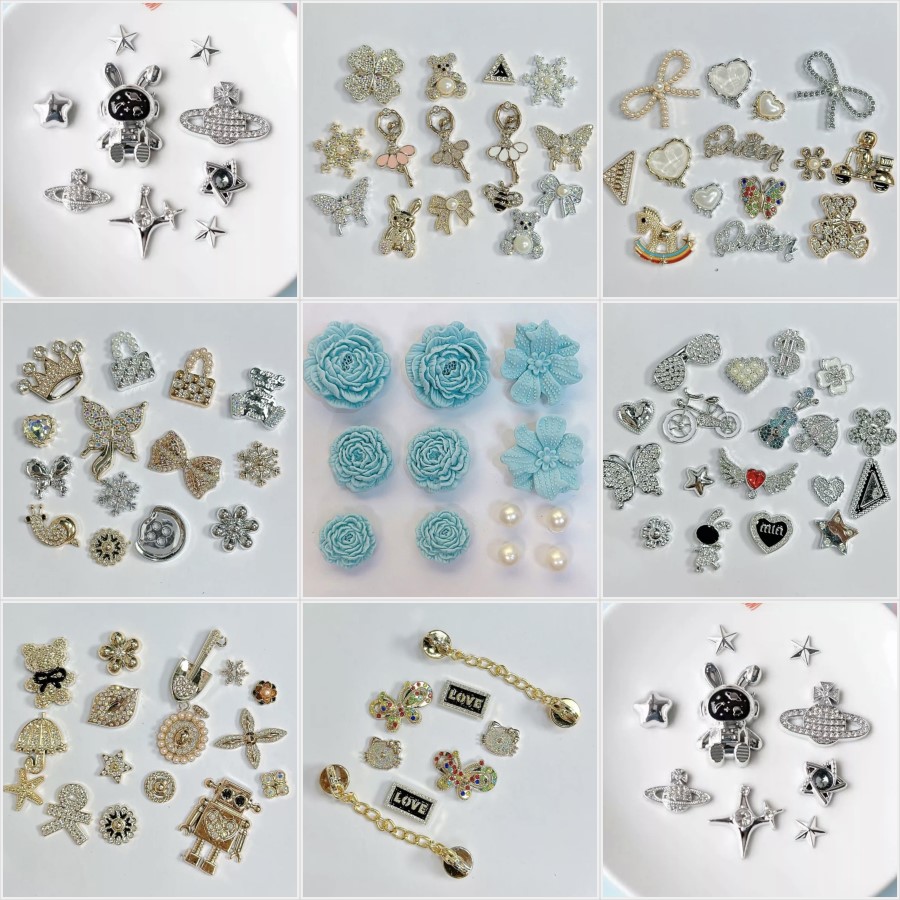 Combo 10 Charm,Sticker 2D 3D Ngẫu Nhiên Siêu Dễ Thương Gắn Dép , hợp thời trang phù hợp mọi lứa tuổi