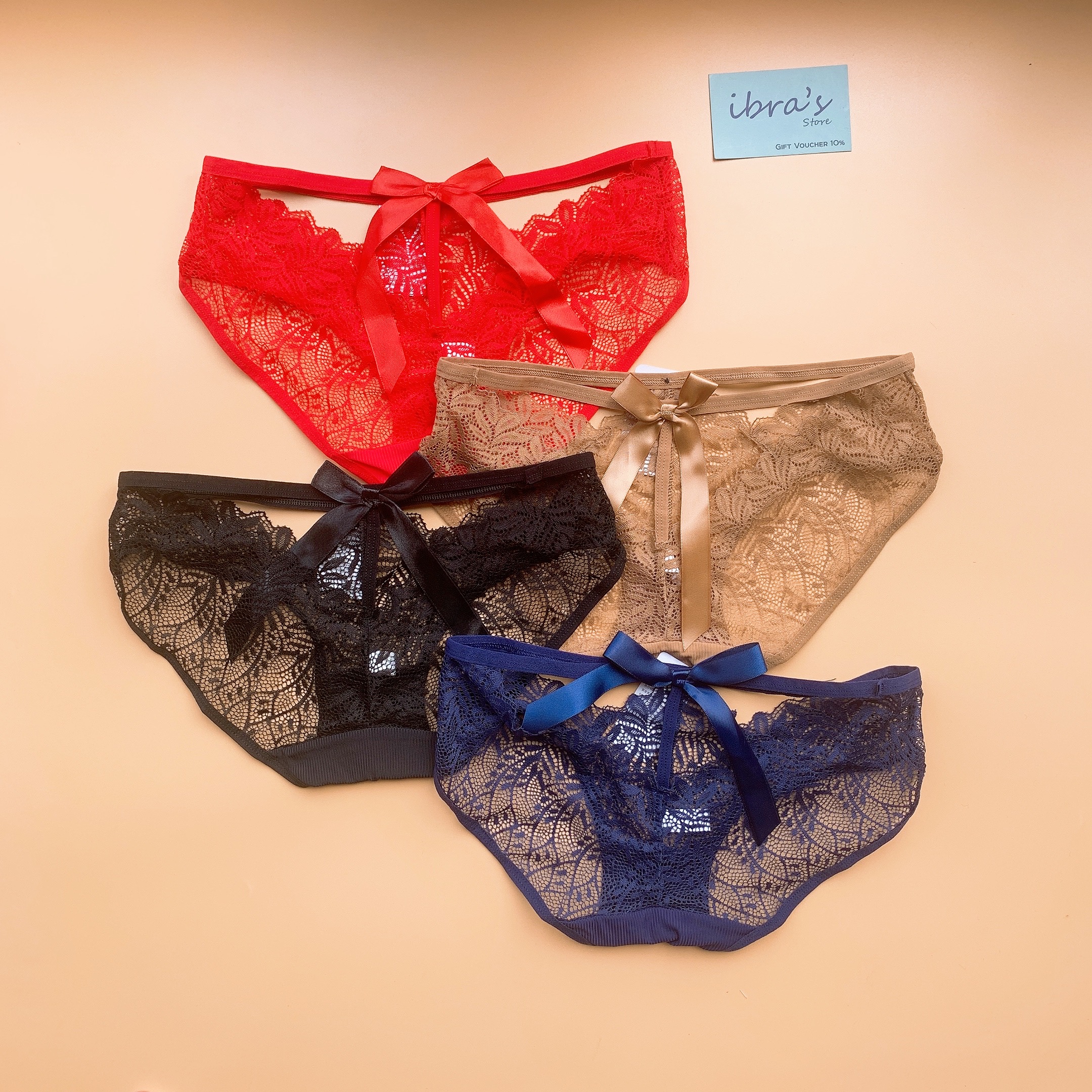 Quần lót ren thiết kế sexy #ib084 nơ