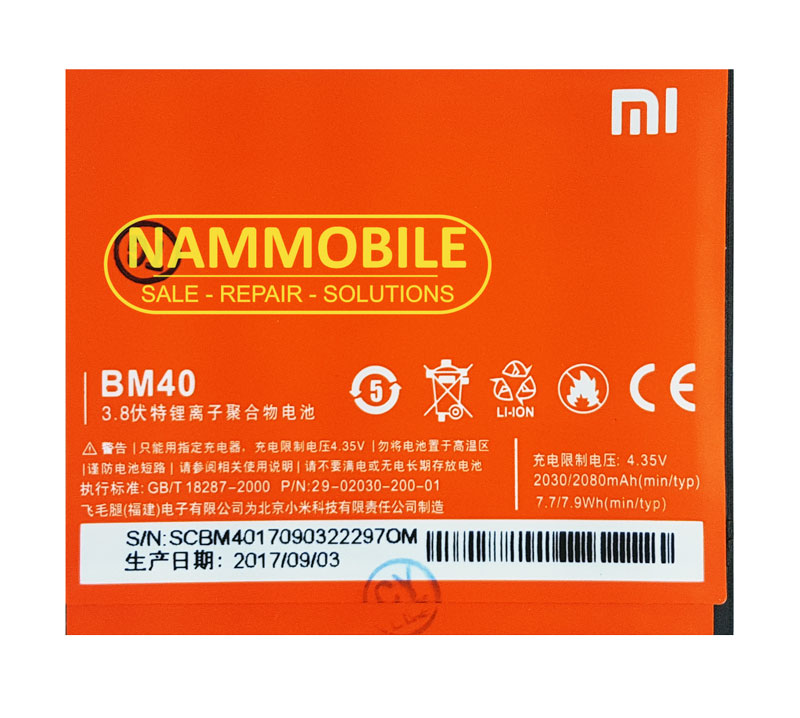 Pin xiaomi redmi 2a bm40 2030mah zin
