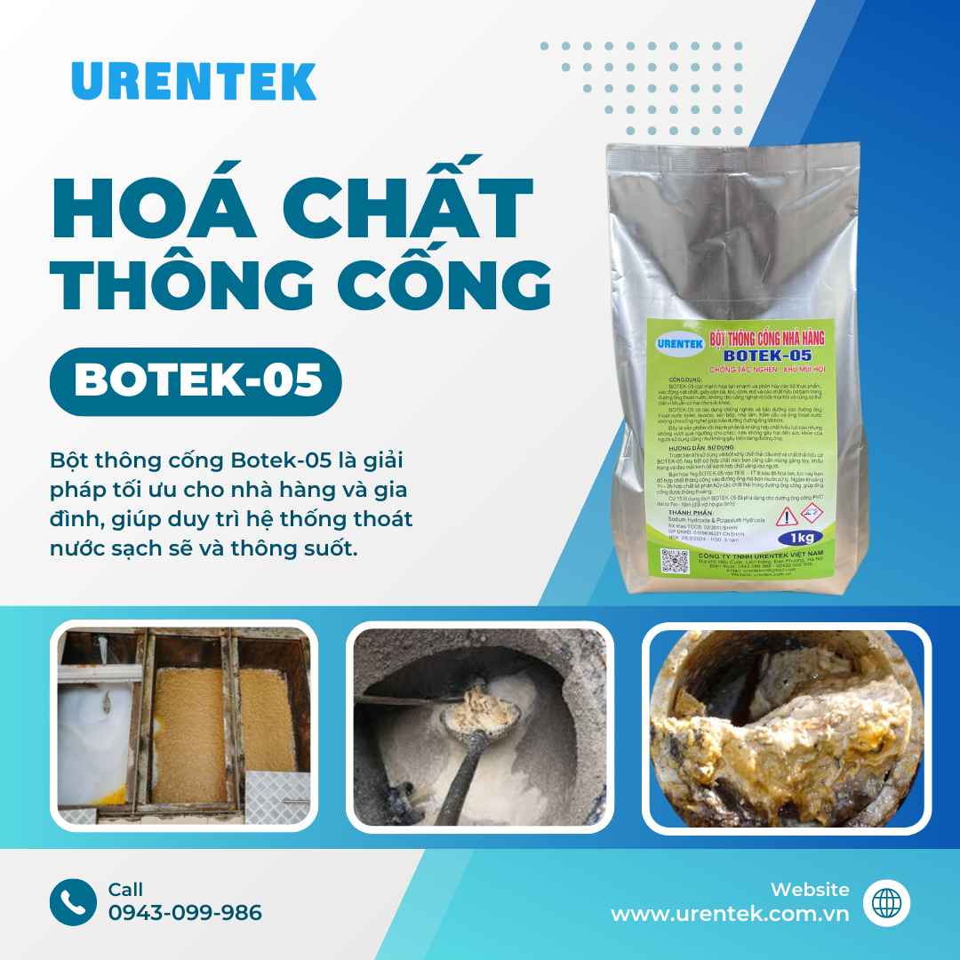 Bột thông cống Botek-05 - Huỷ dầu mỡ