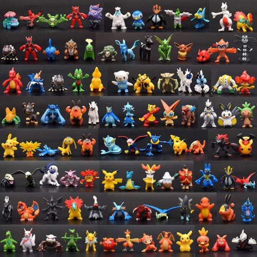 Vỉ đồ chơi mô hình Pokemon bằng nhựa 36 con 3cm