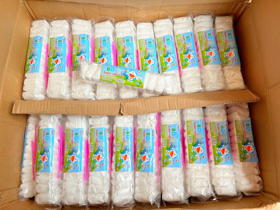 Đất sét khô màu trắng (bịch gồm 12 gói nhỏ)