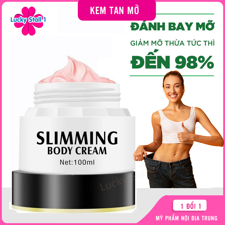 Kem Tan Mỡ Bụng Cấp Tốc Chính Hãng Slimming Body Cream, Giảm Vòng Eo Cấp Tốc Sau 1 Tháng Cho Vóc Dáng Thon Gọn- Kem Tan Mỡ Bụng Sau Sinh Loại Tốt Nhấ.t [HÀNG CHUẨN 100%]