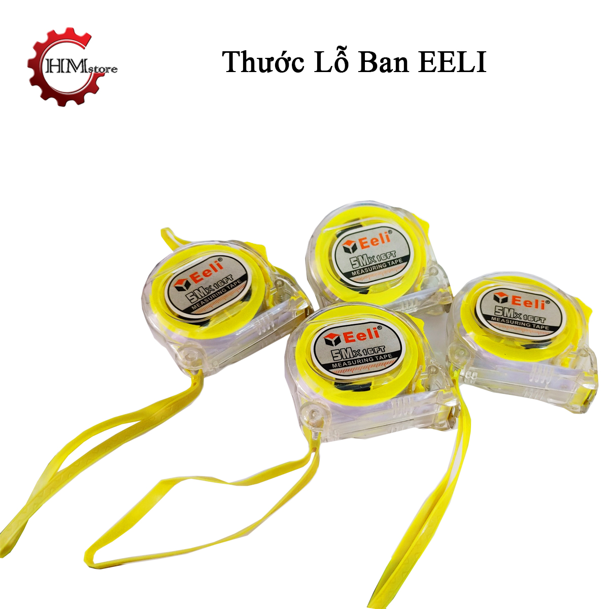 Thước kéo Eeli, chiều dài 5m - Thước lỗ ban, thước kéo 5m, thước dây cuộn - Cửa Hàng Hải My