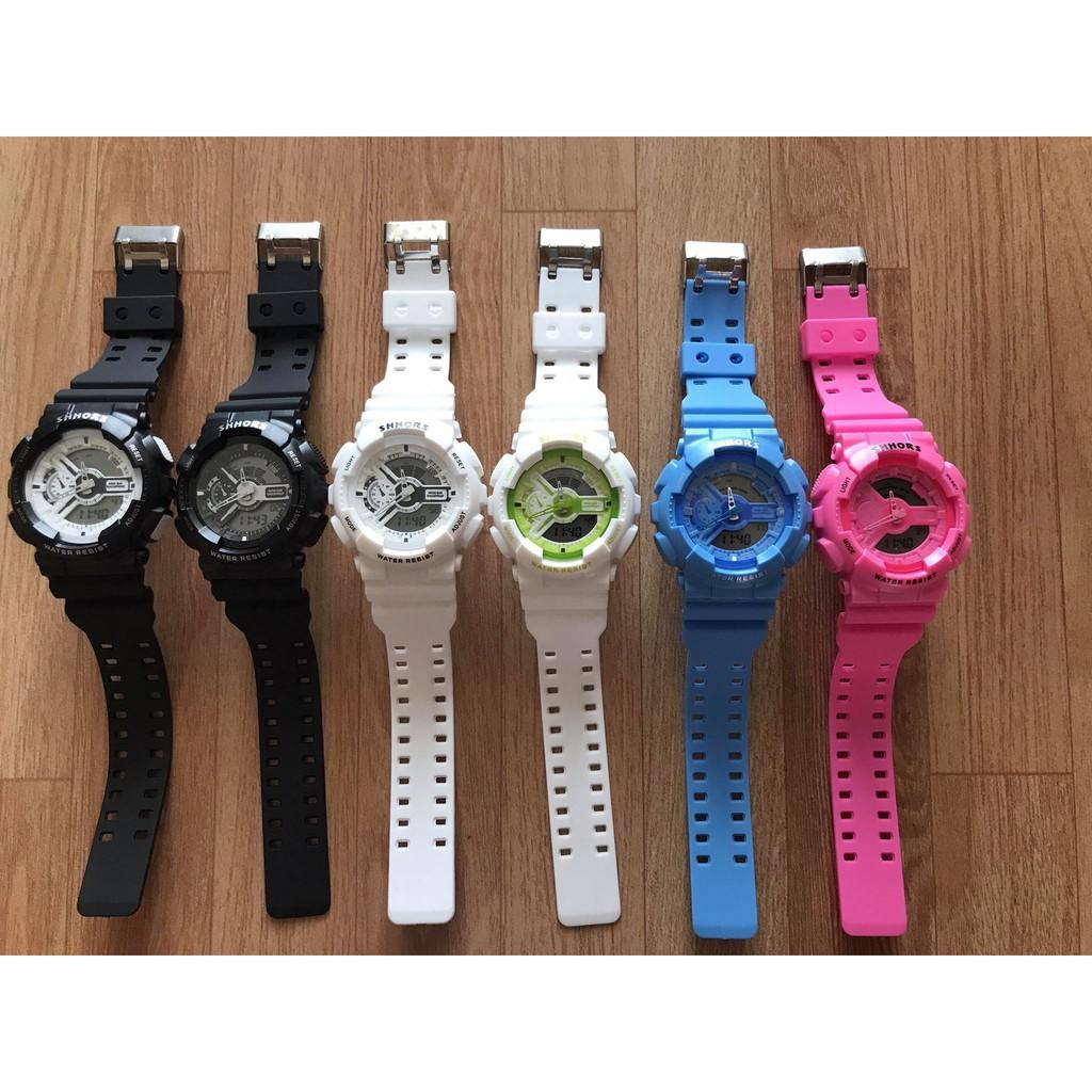 Đồng hồ thể thao nam nữ SHHORS kim điện tử cực chất