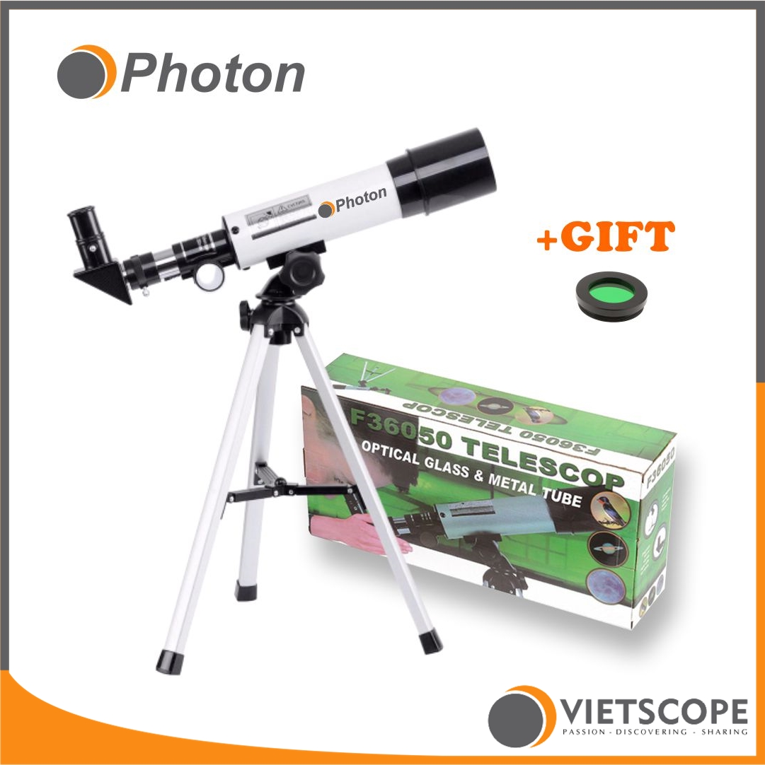 [HCM]Kính thiên văn 50F360 Photon quan sát Mặt trăng và hành tinh Hệ Mặt Trời