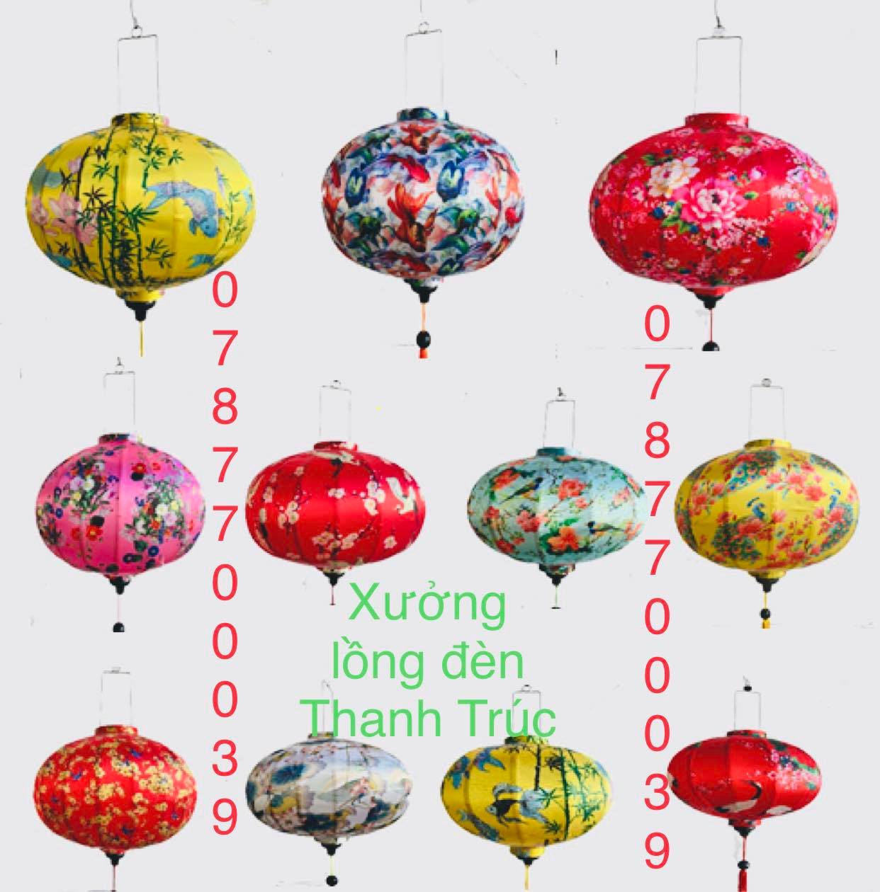 Lồng đèn hoa văn size 30cm,40cm,45cm giá sỉ trên 10c