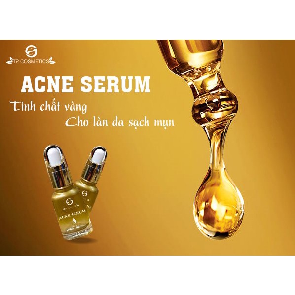 💖tặng sữa rửa mặt nhau thai cừu💖 serum vàng 24k cho da mụn acne serum tpcos - tinh chất vàng dứt điểm mụn căng bóng mềm mịn da