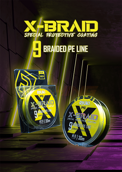 [Ảnh thật] [Chính hãng] Dây Pe Ryuki 9 X-Briad, 9 lõi cực chắc. có màu xanh và vàng tùy đợt.