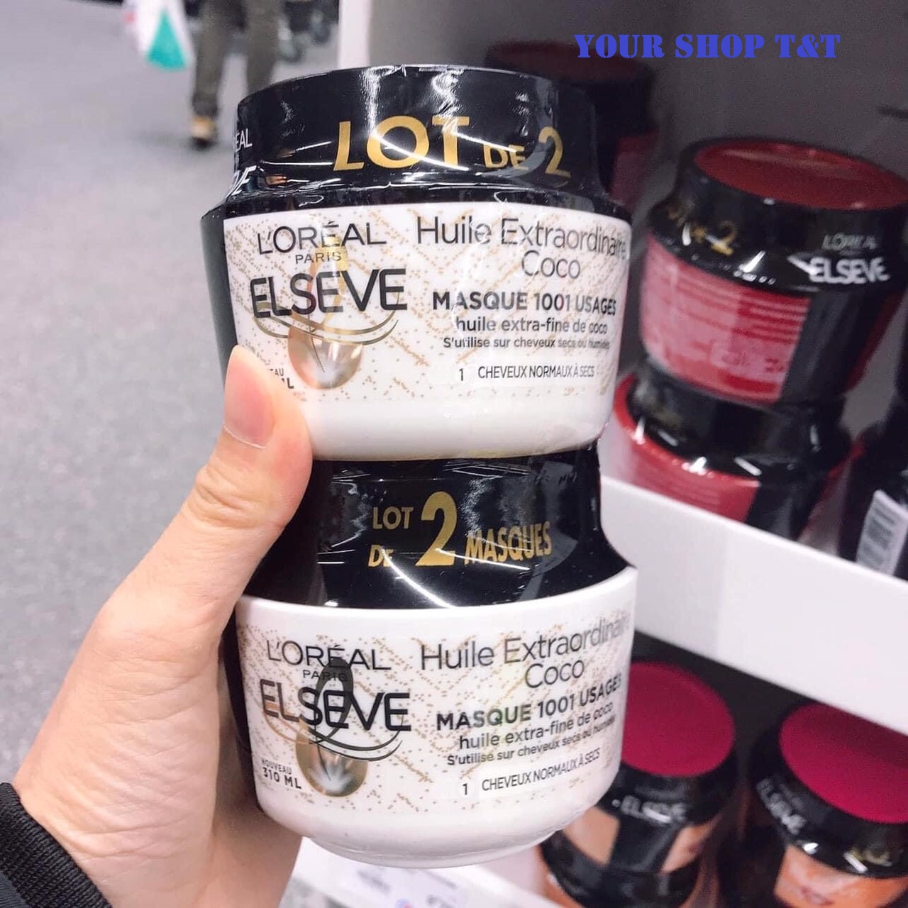 Kem ủ tóc cao cấp siêu thích, siêu mượt, siêu mềm, siêu thơm LOreal Elseve 310ml
