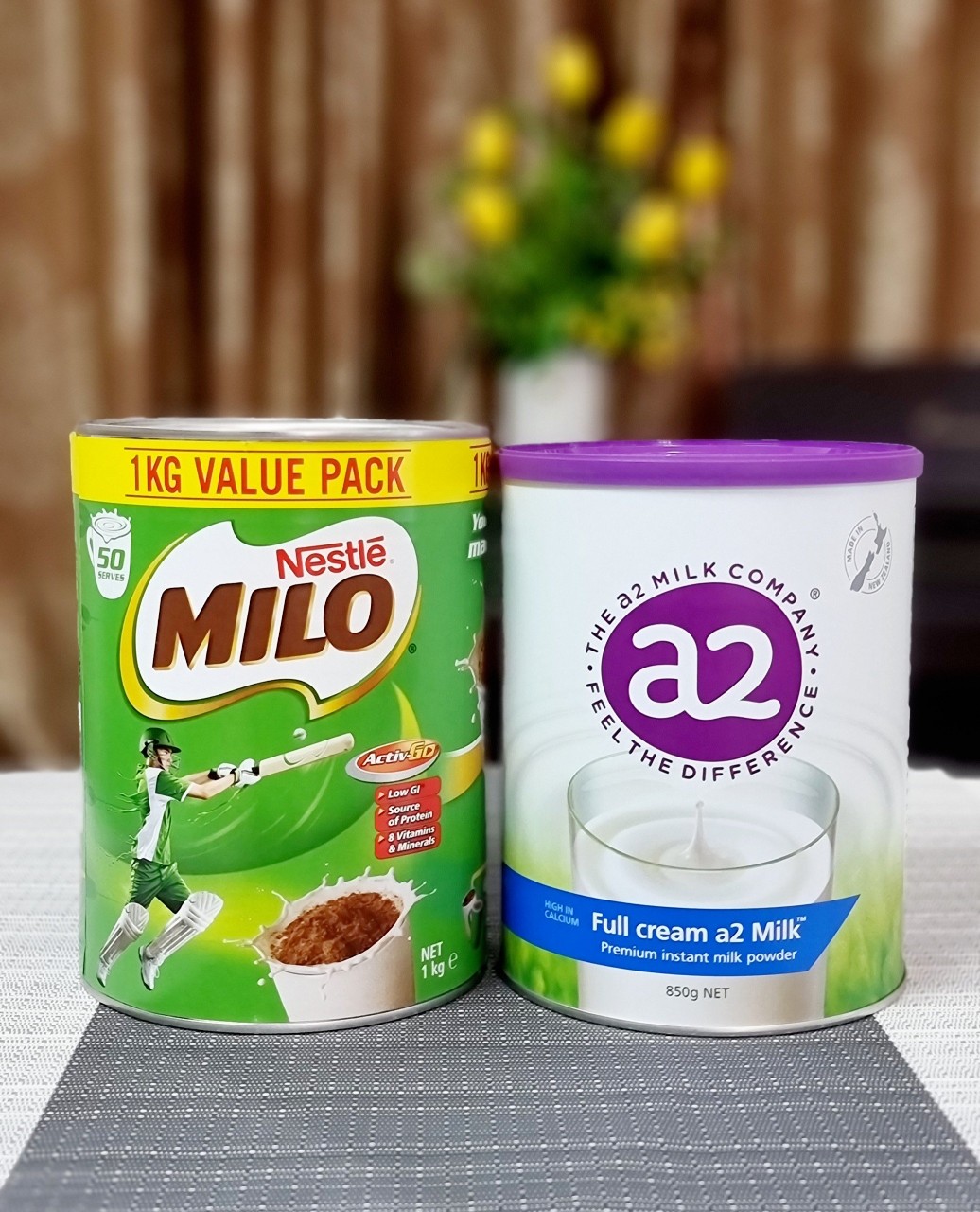 Bộ đôi sữa bột milo úc 1kg và sữa A2 1kg