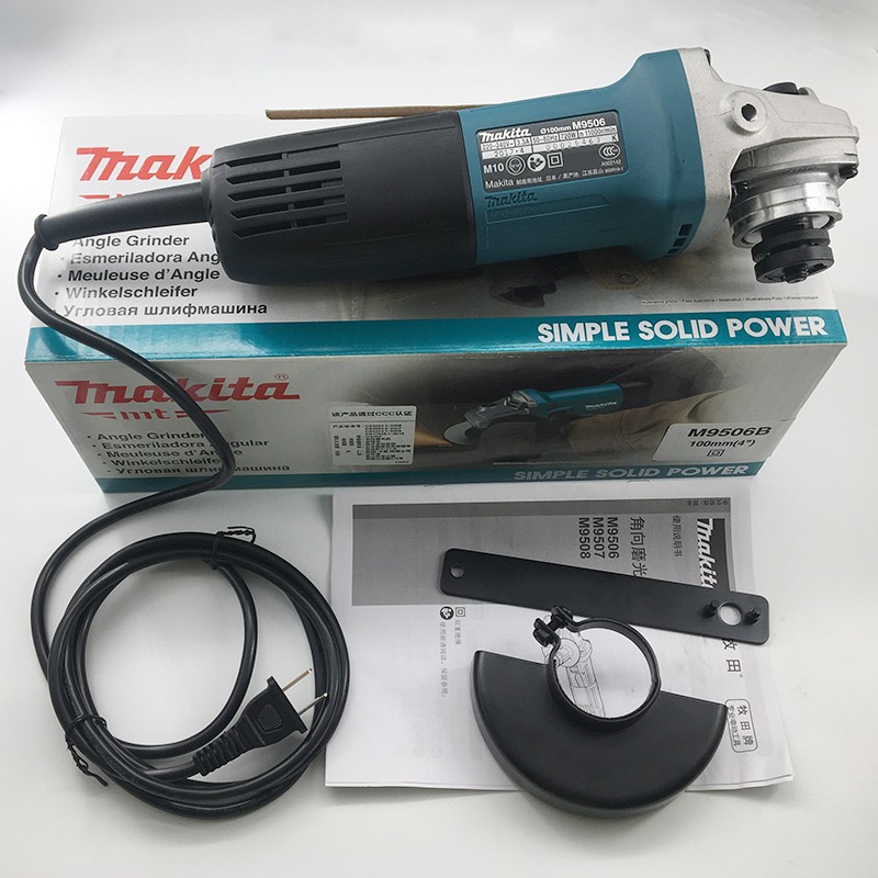 Máy mài góc cầm tay 720w makita m9506b sử dụng đĩa 100mm công tắc trượt - hàng chính hãng