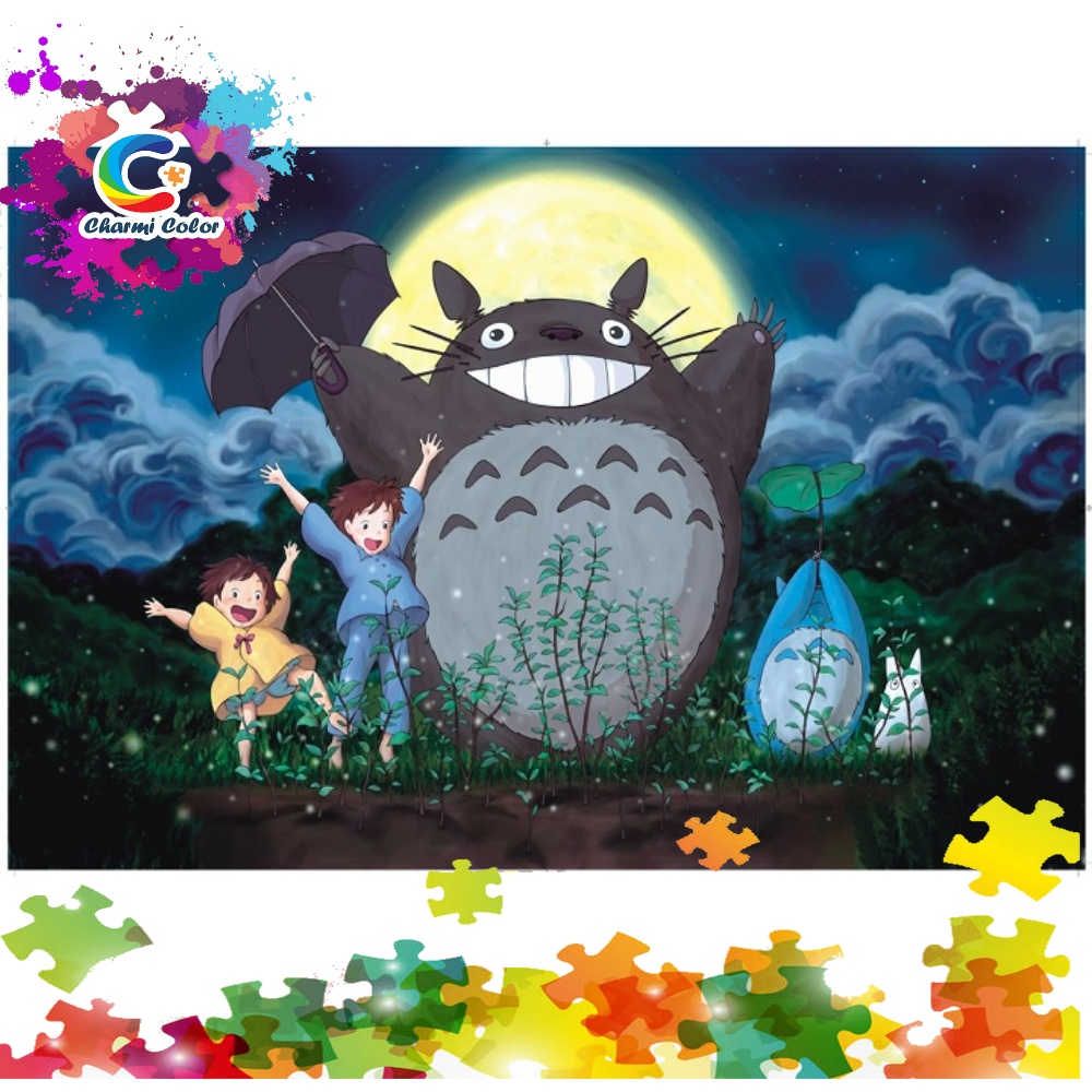 [HCM]Tranh ghép hình 1000 mảnh gỗ - Totoro hàng xóm của tôi