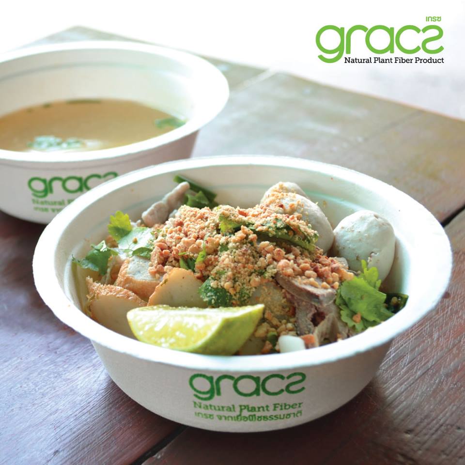 50 Chén bã mía Thái Lan 350ml - thương hiệu Gracz (màu trắng)