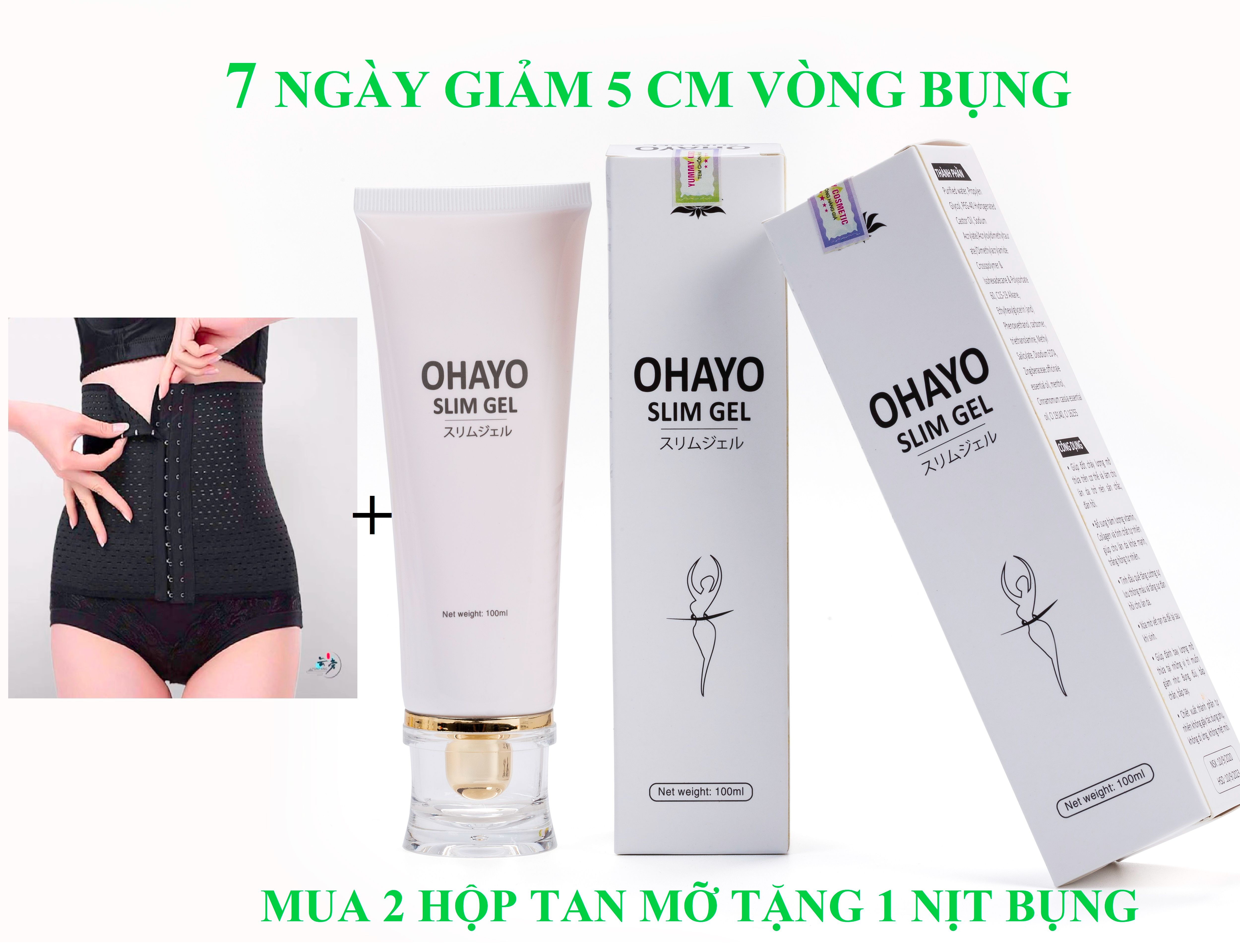 Gel kem tan mỡ bụng đùi công nghệ số 1 nhật bản ohayo