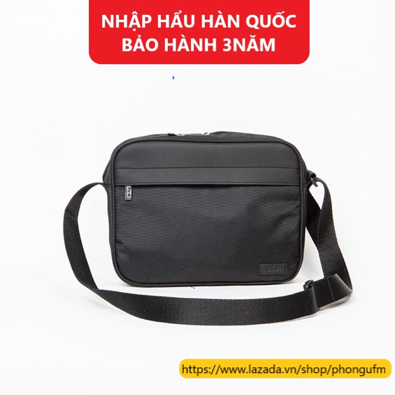 Túi đeo chéo nam đựng ipad Rainbow Hamburg chất liệu canvas phối da thời trang unisex