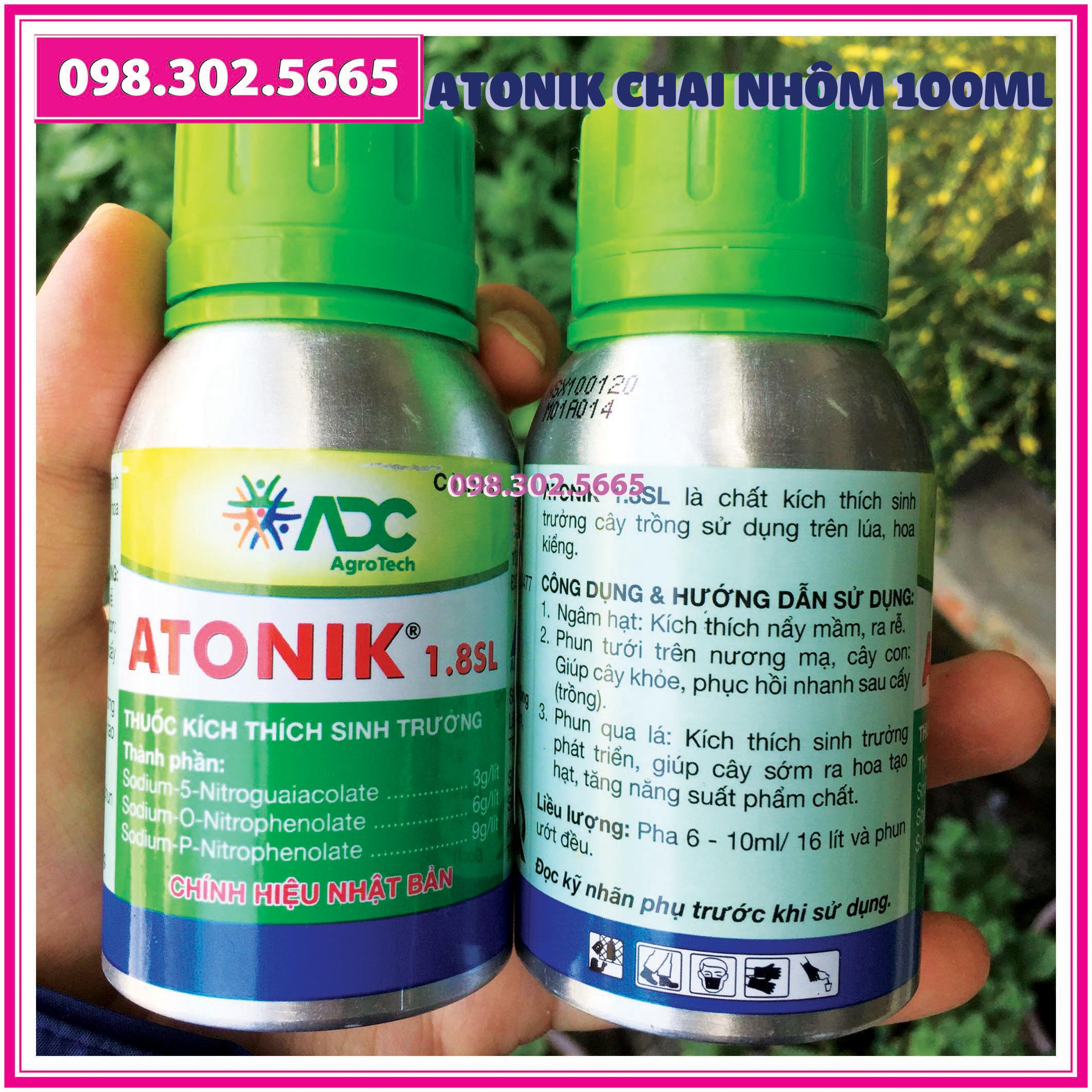 ][Rẻ vô địch] chế phẩm phân bón ATONIK 1.8 SL Chai nhôm 100ml