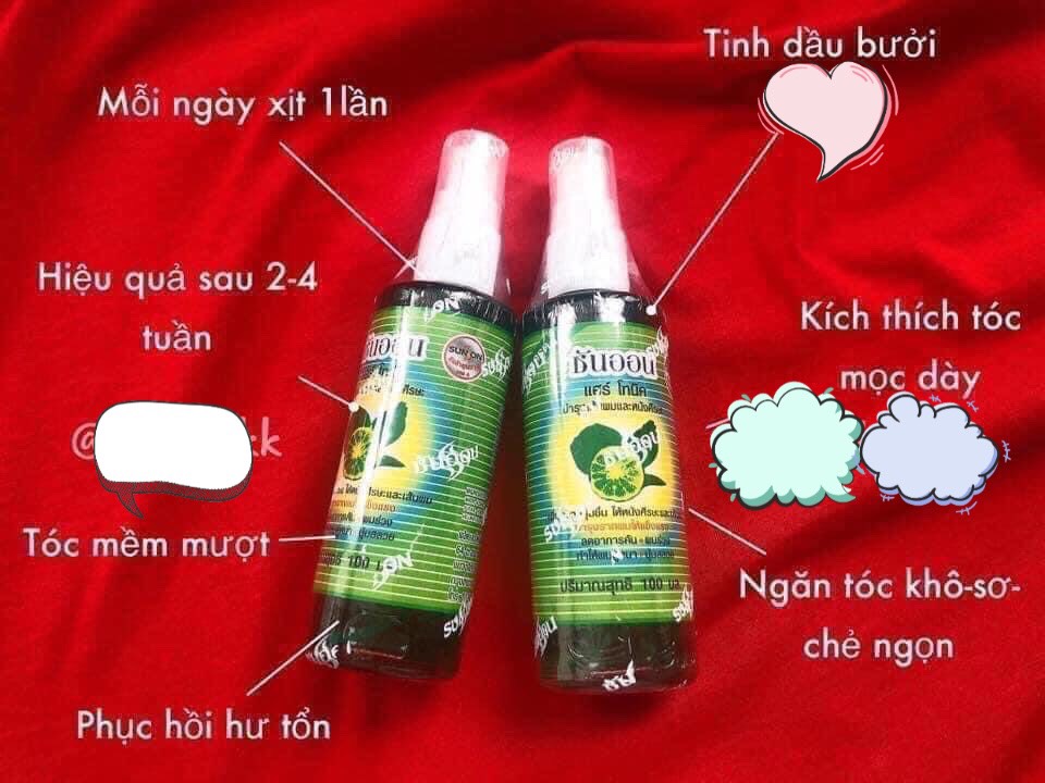 Chai xịt kích mọc tóc tinh chất bưởi thái lan