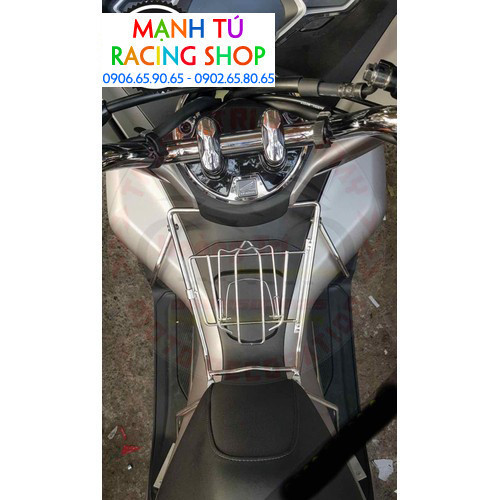 Baga inox 10ly 2 chân pcx 2018-2019 cao cấp - phutungvip