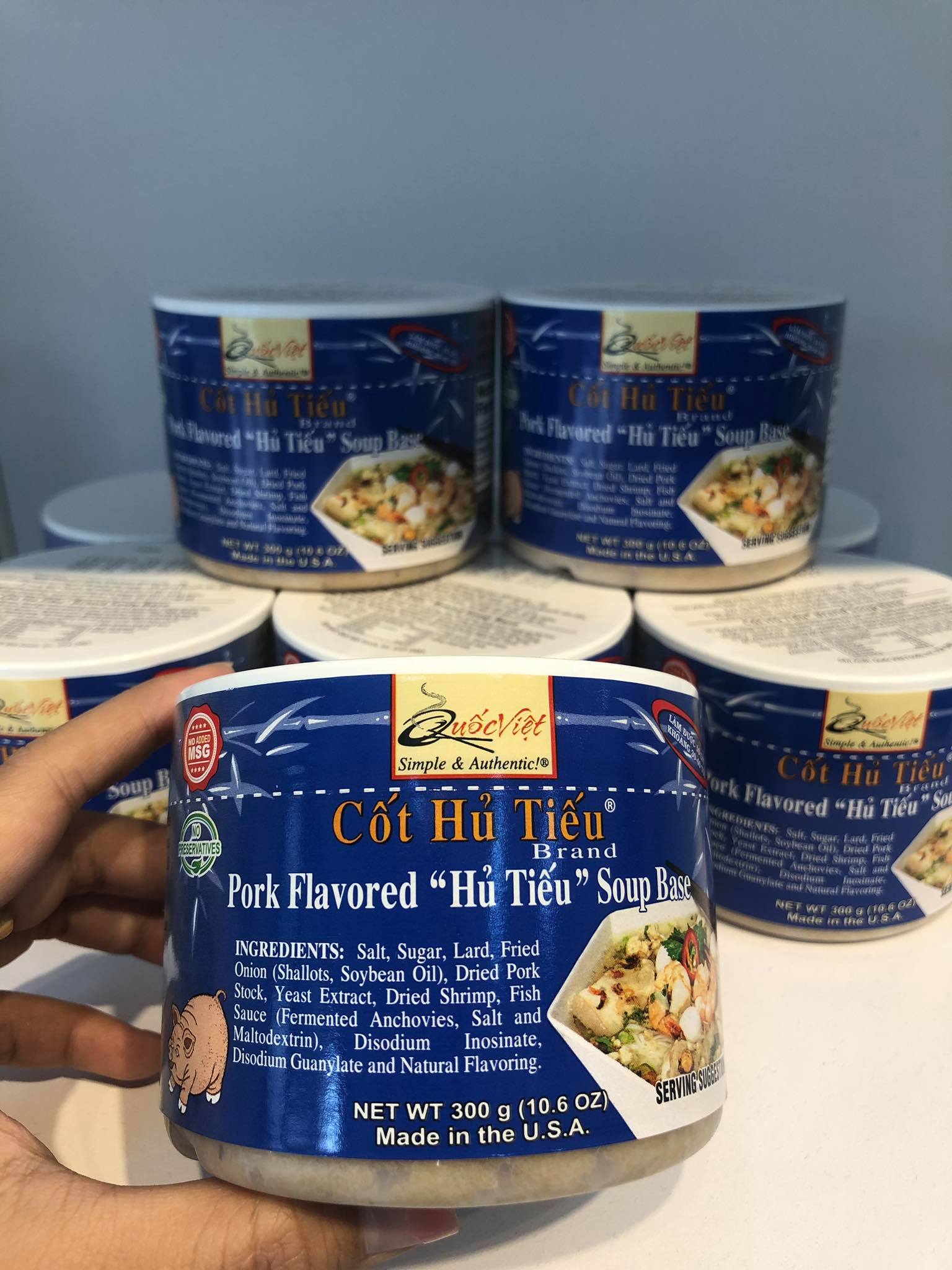 Gia vị nấu cốt hủ tiếu quốc việt foods 300g date mới 2023-2024