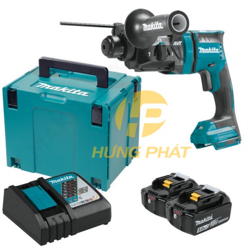 Máy khoan đa năng Makita Dhr182Rtj dùng pin 18V kèm sạc nhanh 2 pin 5,0Ah,, chất lượng đảm bảo an toàn đến sức khỏe người sử dụng, cam kết hàng đúng mô tả
