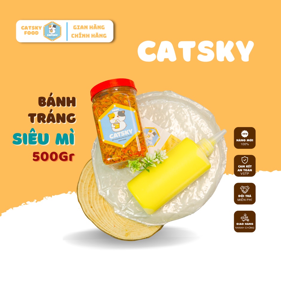 COMBO BÁNH TRÁNG "MÌ" PHƠI SƯƠNG 500Gr + RUỐC TÉP HÀNH PHI ĐẶC BIỆT - TẶNG NHIỀU BƠ