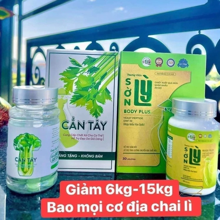 Combo Giảm Cân Đặc Biệt Sờn Lỳ Body Plus - Hỗ Trợ Giảm Béo MUA 1 TẶNG 1 liệu trình 15 ngày