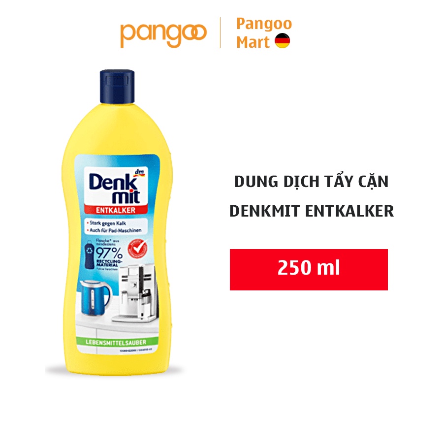 Dung dịch tẩy cặn denkmit entkalker 250ml - nội địa đức