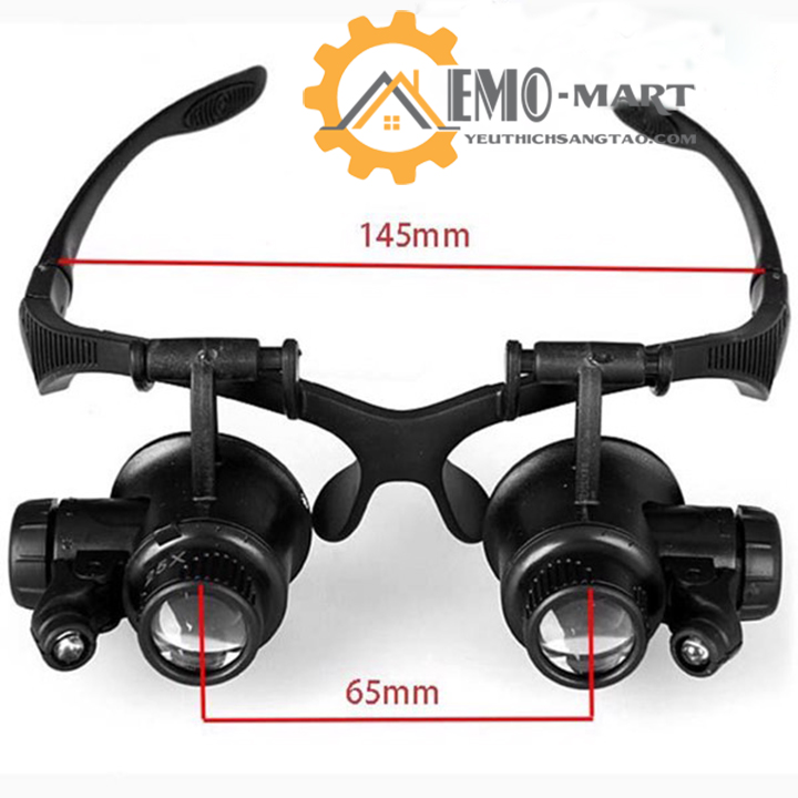 Kính lúp đeo mắt có đèn V2