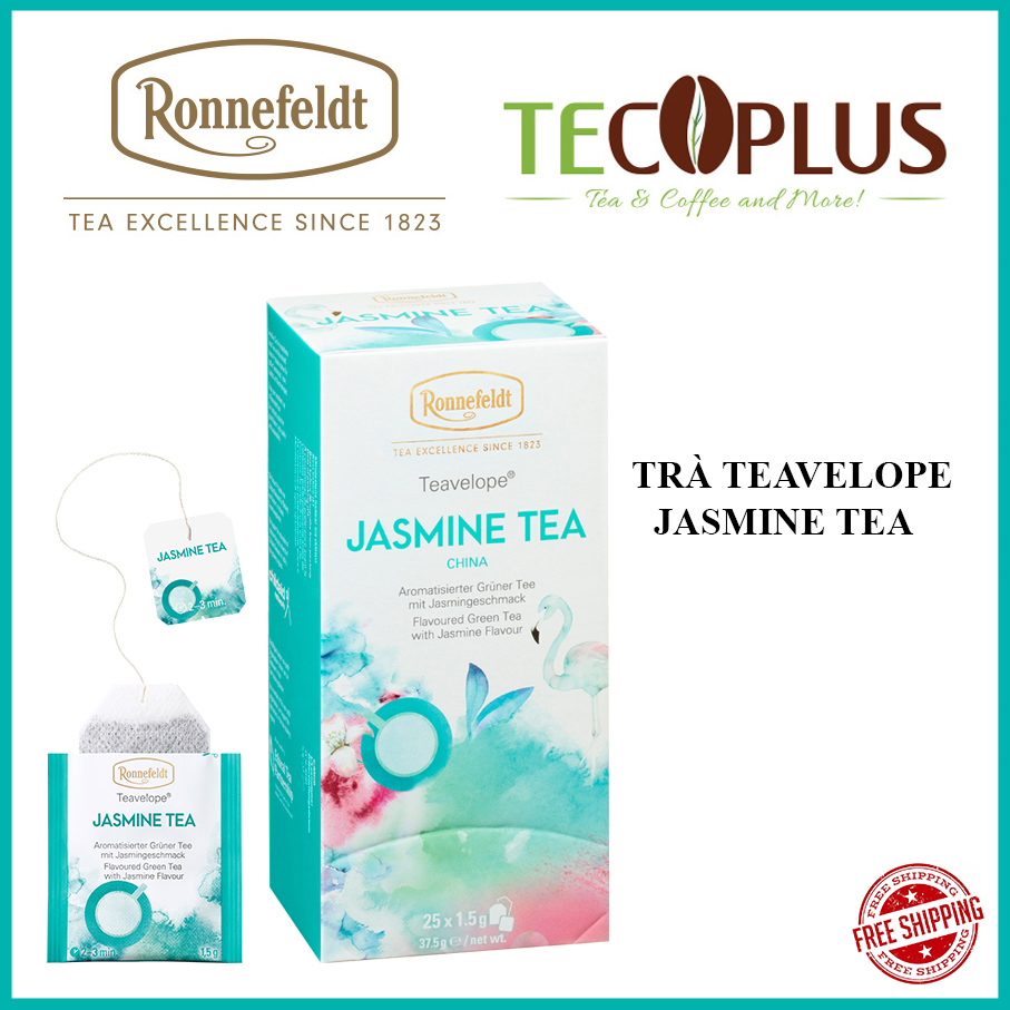 [HCM][HÀNG CHÍNH HÃNG] Trà Túi Lọc Ronnefeldt tea - Teavelope Jasmine Tea 1 hộp / 25 Gói