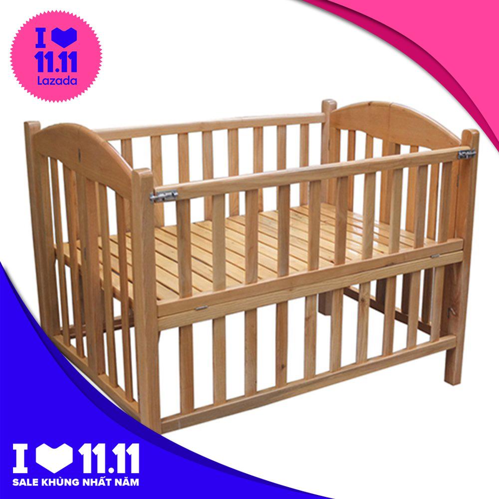 Giường cũi trẻ em 2 tầng cỡ đại , giường cho bé, cũi trẻ em, cui tre em, nôi cho bé, nôi trẻ em, noi tre em, giuong ngu cho be, giuong cui gia re, cui go cho be, cũi gỗ cho bé - Babimart HN