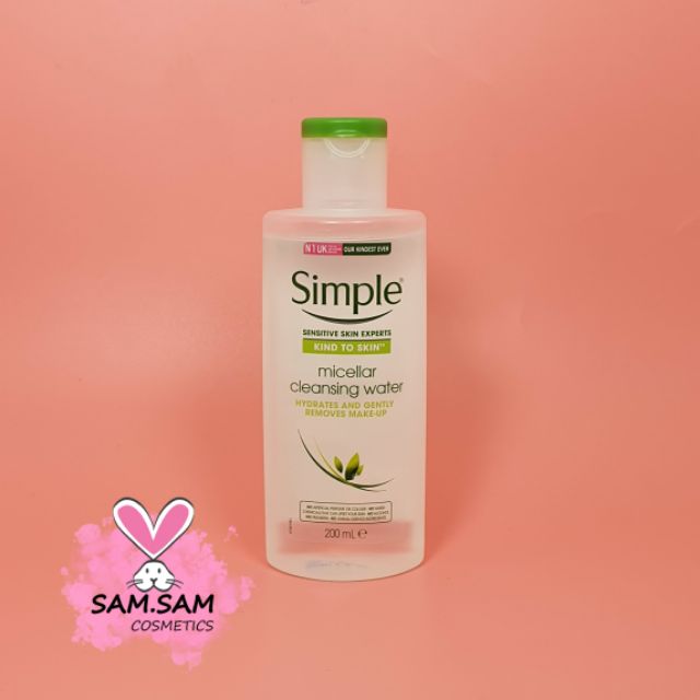 Nước tẩy trang Simple Kind To Skin Micellar Cleansing Water, cam kết hàng đúng mô tả, chất lượng đảm bảo an toàn đến sức khỏe người sử dụng