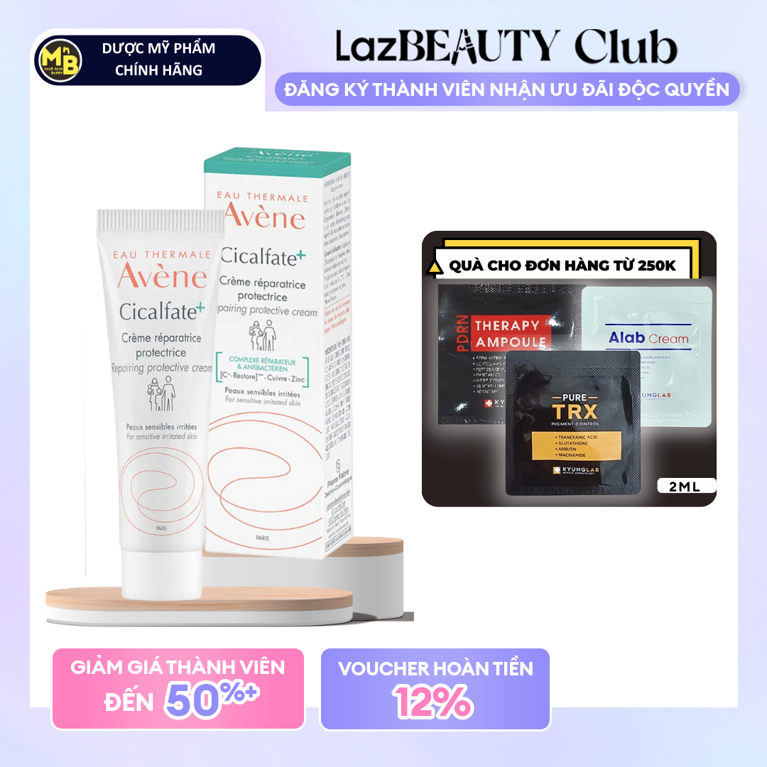 Kem phục hồi Avene Cicalfate+ Restorative Skin Cream làm dịu, phục hồi và cấp ẩm cho da 40ml