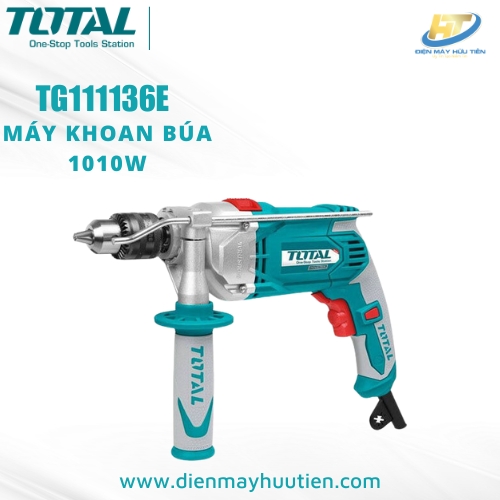 Máy khoan động lực cầm tay 13mm 1010w total tg111136e