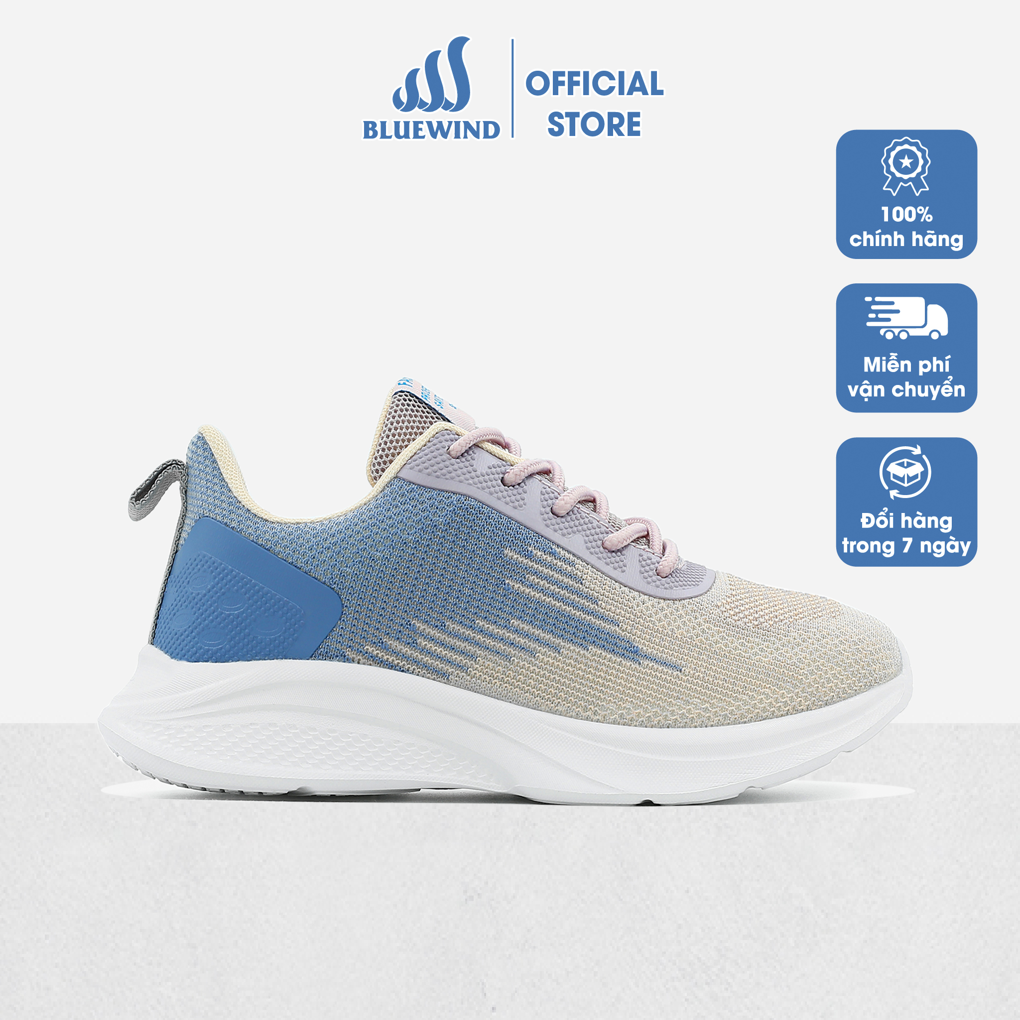 Giày thể thao nữ siêu nhẹ thể thao kiểu dáng hàn quốc bluewind 68845