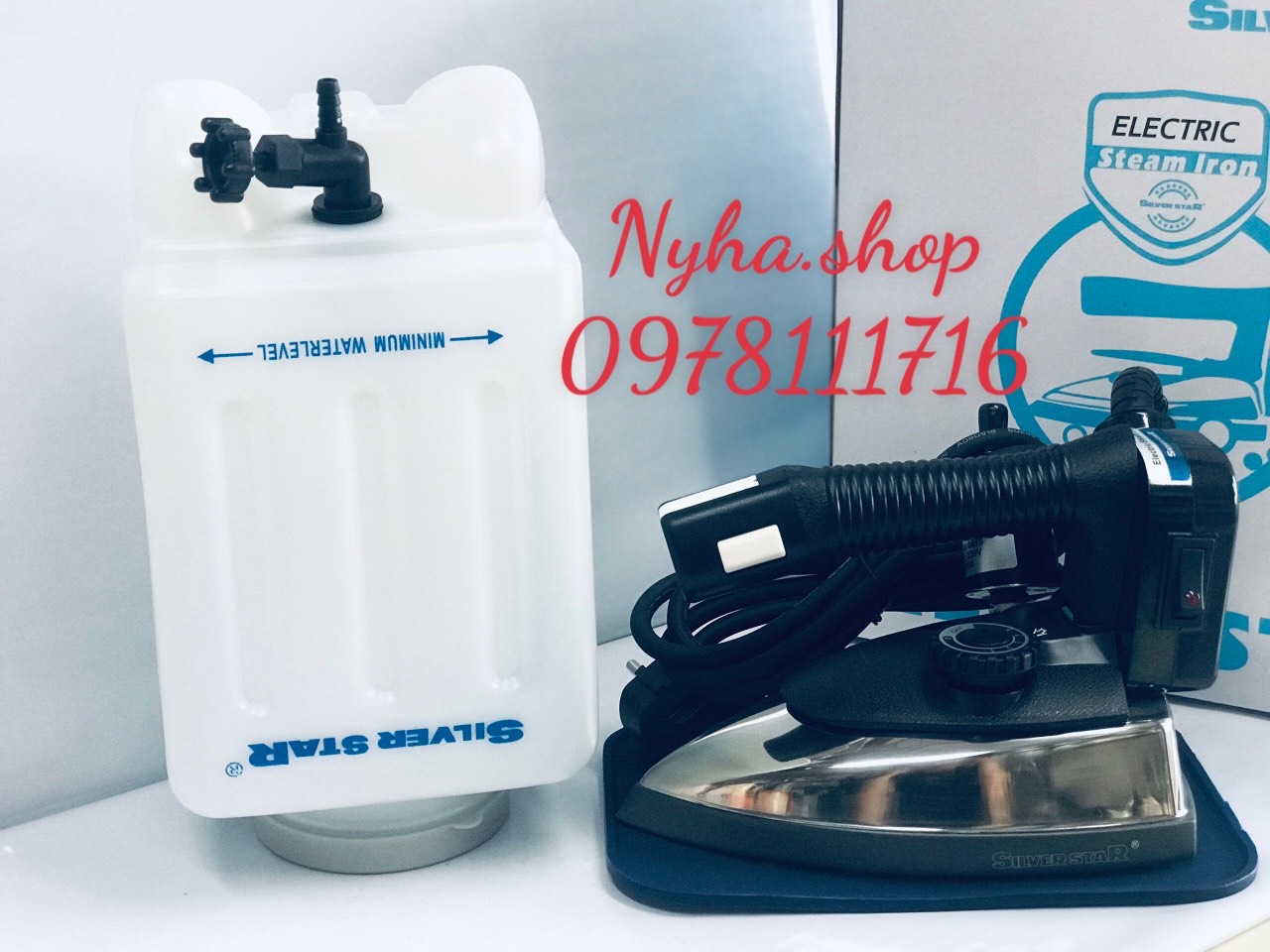 BÀN ỦI HƠI NƯỚC BÌNH TREO CÔNG NGHIỆP SILVER STAR ES-94A 1200W