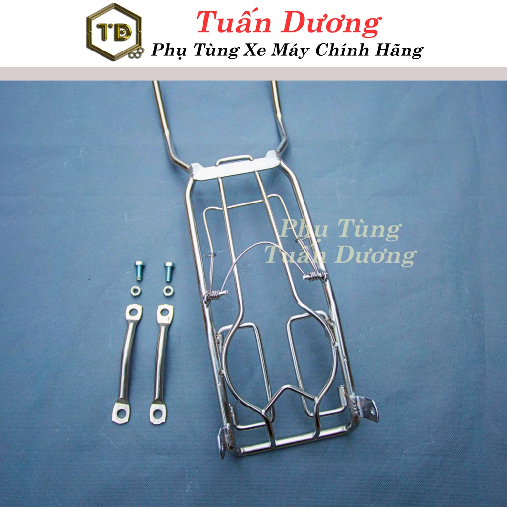 Baga giữa dream, wave hàng inox 10 ly & 8 ly dày dặn - lượn giữa lắp dream, wave, future và các dòng xe honda