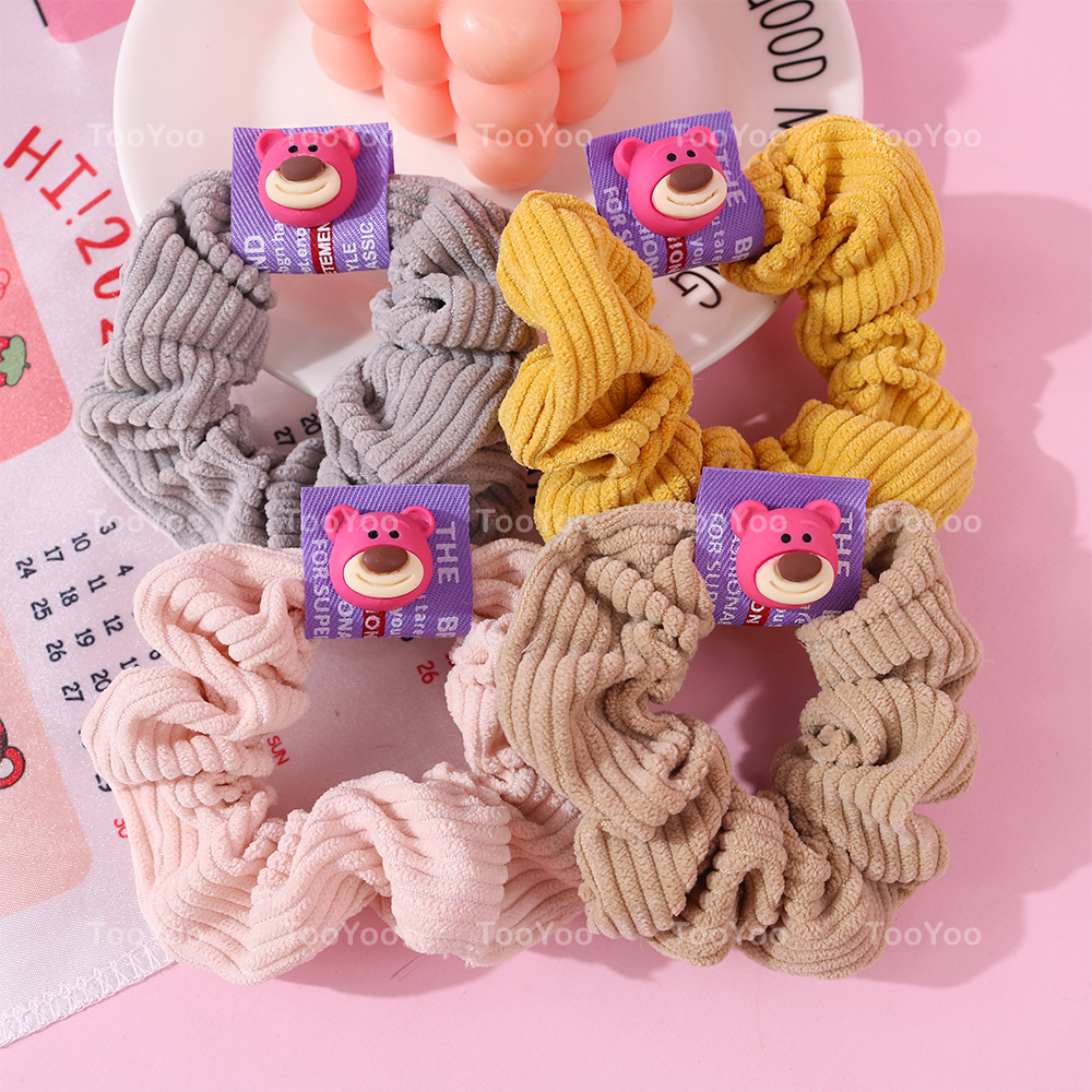 Cột tóc scrunchies gấu dâu lotso dễ thương cute TY0303