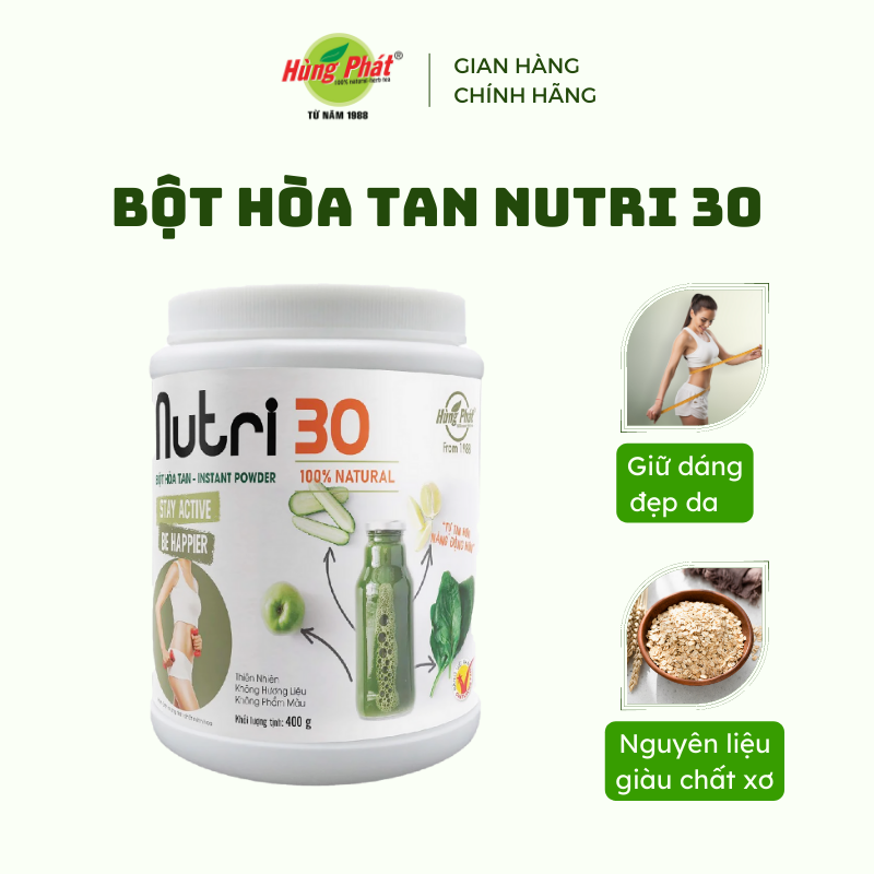 Bột hòa tan nutri 30 - thương hiệu hùng phát